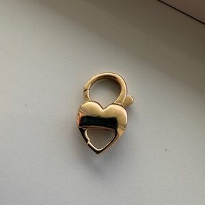 14k solid gold heart clasp